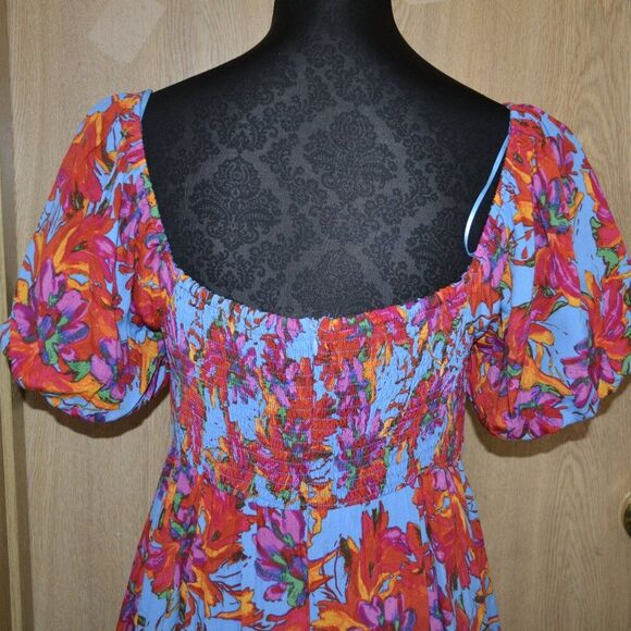 Lost + Wonder Hydra Springs Tropical Floral Vacation Beachy Island Dress - Picture 12 of 14